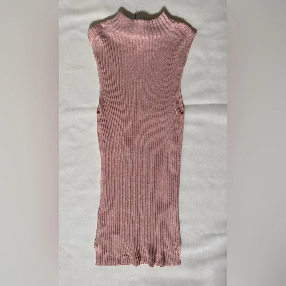 French Connection Judie Ribbed Vest NWT Sz S - Picture 2 of 4